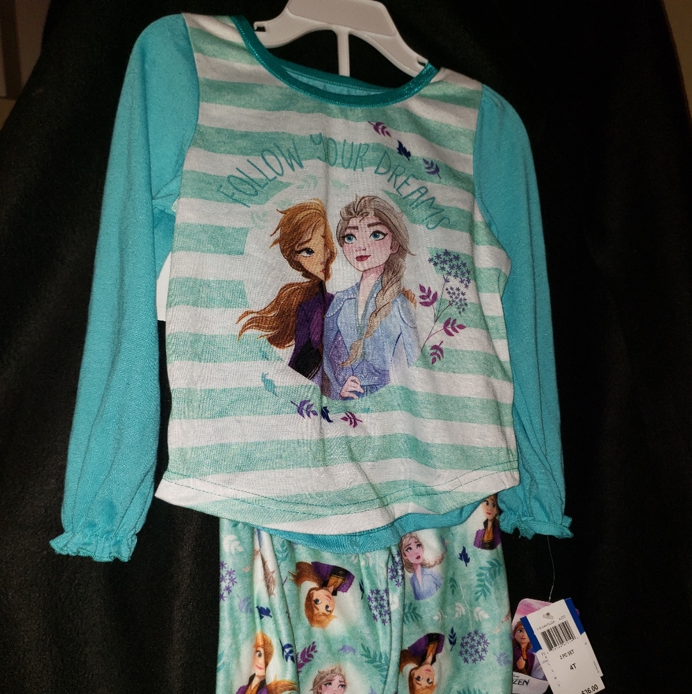 Disney Frozen 2PC Set Sz-4T Blue MultiColor